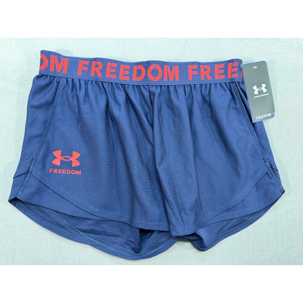 NWT Under Armour Freedom Shorts Women Navy Size Small